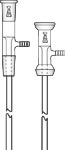 Adapter, Straight, Extended Delivery Tube and Vacuum Hose Connection